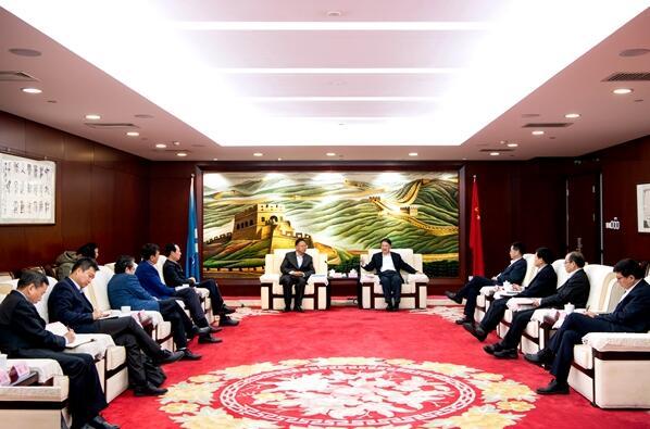 溫樞剛會見中國能建黨委書記、董事長汪建平