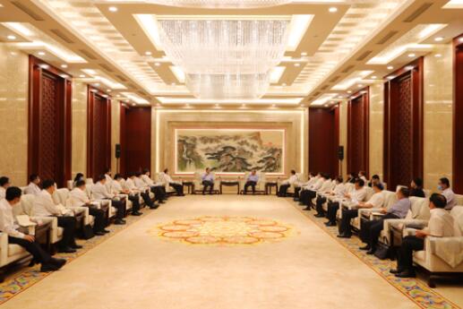 國家電網(wǎng)公司毛偉明、辛保安與山東省委書記劉家義、代省長李干杰會談