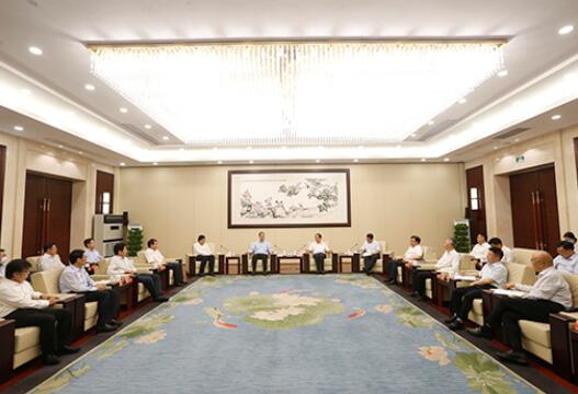 國(guó)家電網(wǎng)董事長(zhǎng)毛偉明與浙江省委書(shū)記車(chē)俊、省長(zhǎng)袁家軍會(huì)談