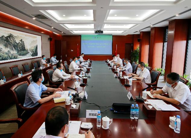 中國(guó)能建黨委書記、董事長(zhǎng)汪建平會(huì)見國(guó)華電力董事長(zhǎng)宋暢、總經(jīng)理李巍一行