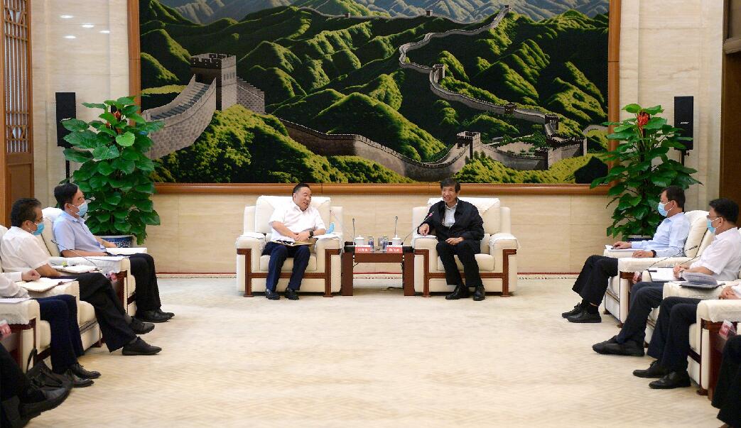 陳飛虎會見中國能建董事長宋海良、總經(jīng)理孫洪水