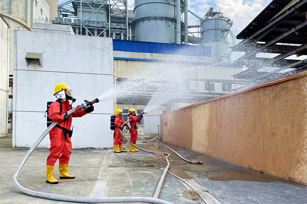 國能(泉州)熱電有限公司實戰(zhàn)演練提升應急處置能力