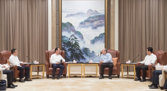 中國電建集團(tuán)公司黨委書記、董事長丁焰章拜會(huì)福建省委書記尹力、省長趙龍
