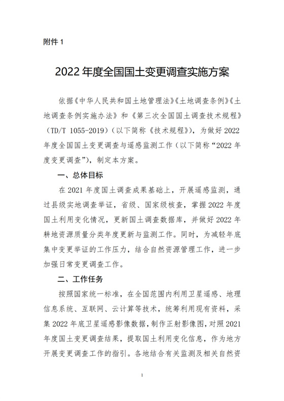 自然資源部：啟動2022年全國國土變更調(diào)查，梳理占用耕地情況