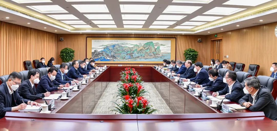 鄒磊、劉明勝與國家電網(wǎng)董事長辛保安、總經(jīng)理張智剛會談