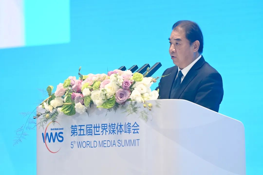 南方電網(wǎng)公司董事長、黨組書記孟振平在第五屆世界媒體峰會(huì)上作主旨發(fā)言