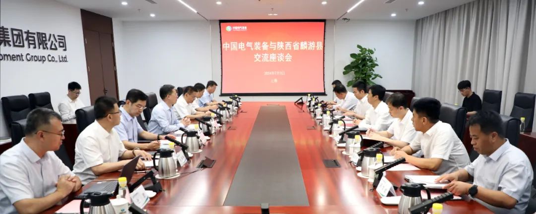 中國電氣裝備黨委書記、董事長李洪鳳會見麟游縣委書記王海剛