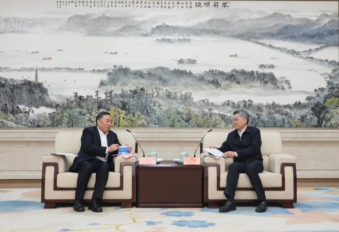 宋海良與浙江省委副書(shū)記、杭州市委書(shū)記劉捷會(huì)談