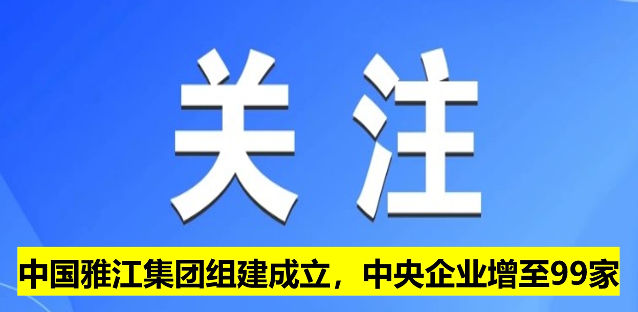 中國雅江集團(tuán)組建成立，中央企業(yè)增至99家