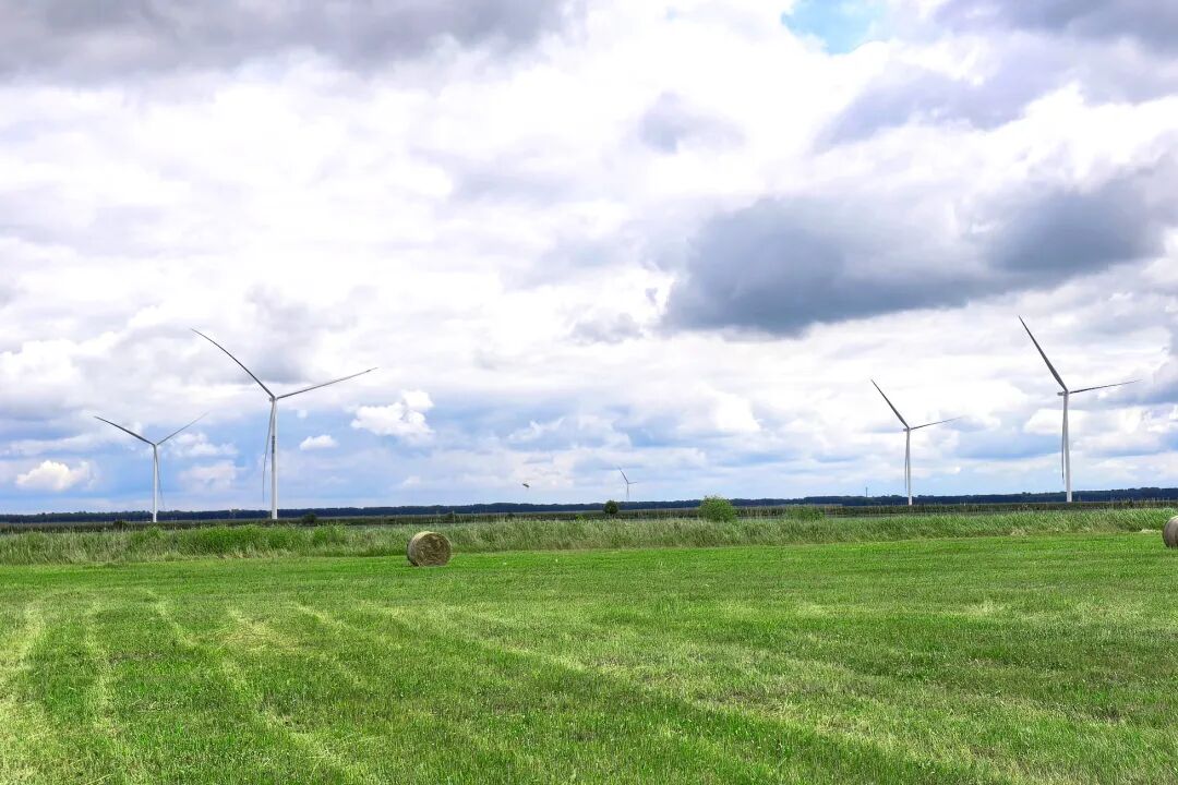 全球最大綠色氫氨醇一體化項(xiàng)目風(fēng)機(jī)吊裝完成